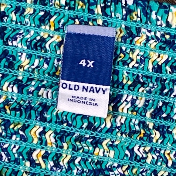 Old Navy Mini Dress Women 4X Colorful Floral Fairy Sleeveless Ruffle Cottagecore - Picture 2 of 8